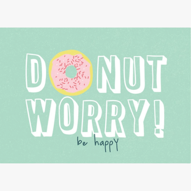 Kaisercraft • Postikortti • Donut Worry