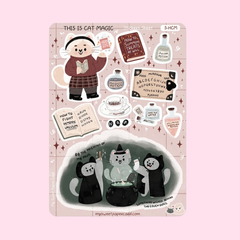 My Sweet Paper Card • Tarra-arkki • This is Cat Magic