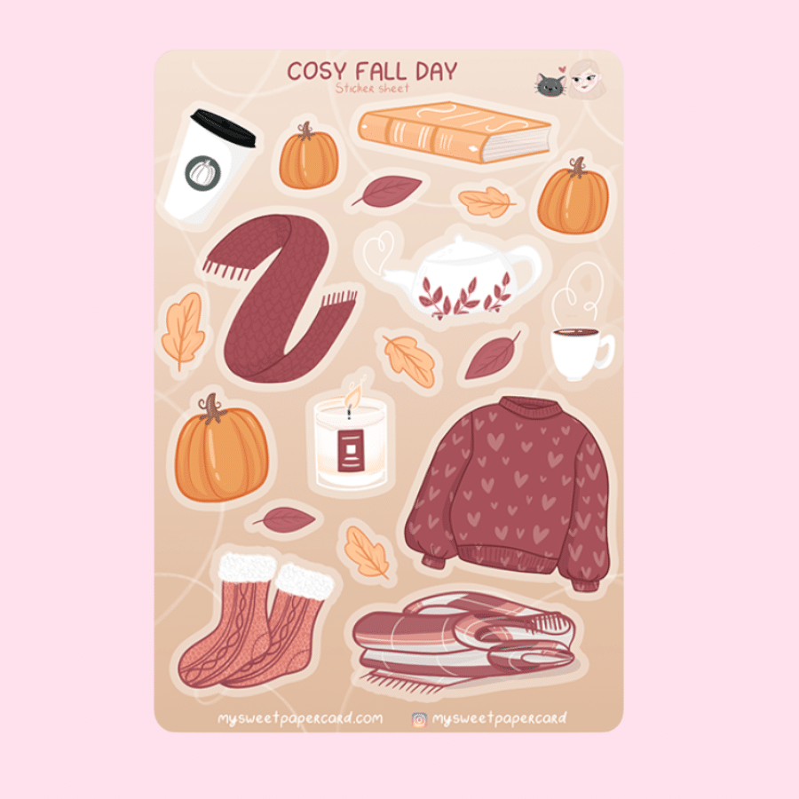 My Sweet Paper Card • Tarra-arkki • Cosy Fall Day