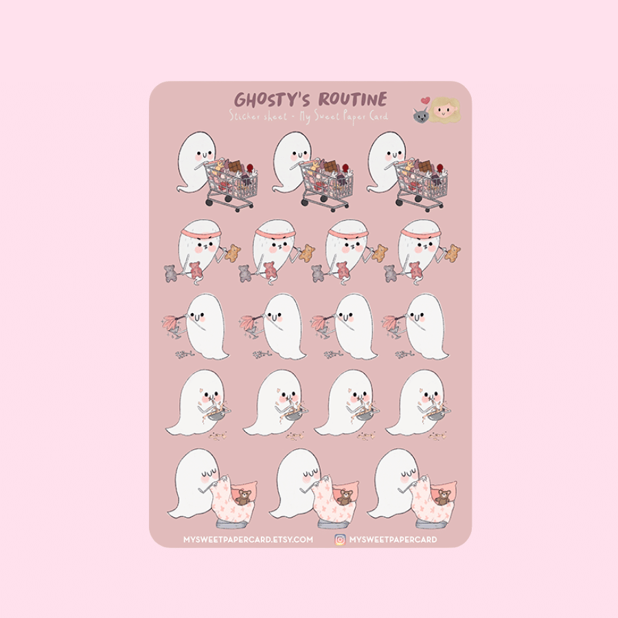 My Sweet Paper Card • Tarra-arkki • Ghosty´s Routine
