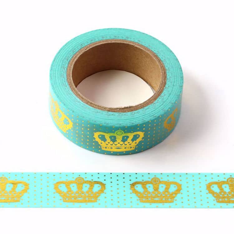 Washiteippi • Crown Gold Foil Blue - Image 2