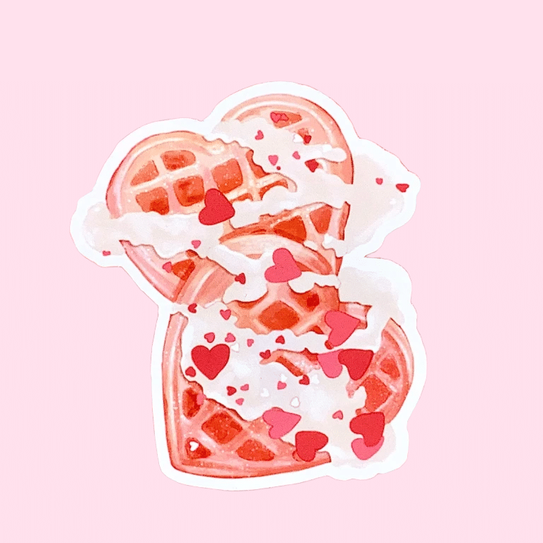 BubblesArtCraft • Vinyylitarra • Lovely Waffles