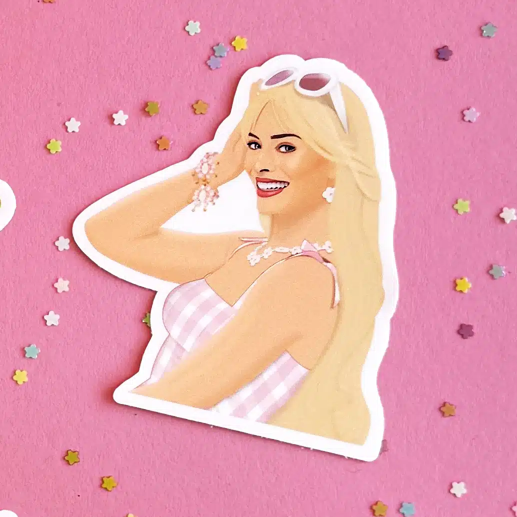 Shop Trimmings • Vinyylitarra Barbie Movie Barbie Sticker - Image 2