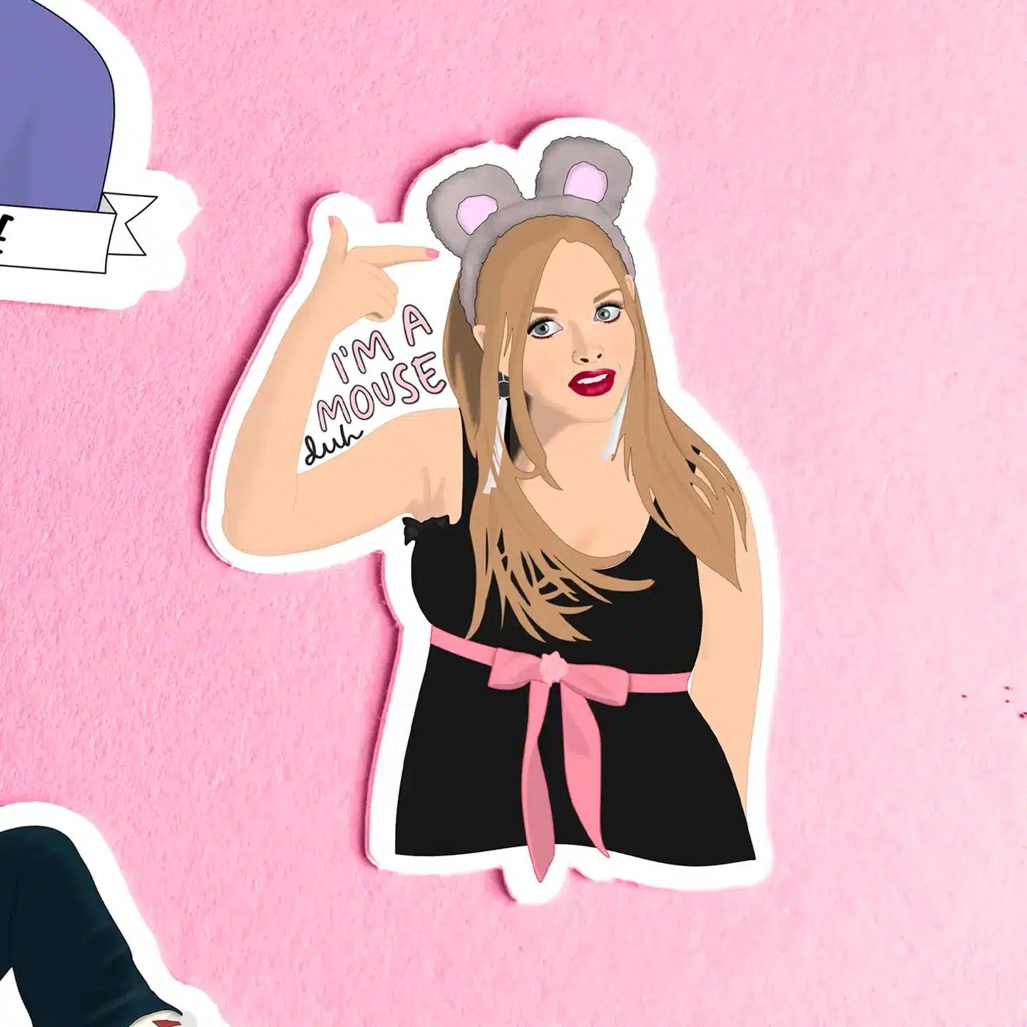 Shop Trimmings • Vinyylitarra I'm a Mouse Duh Sticker