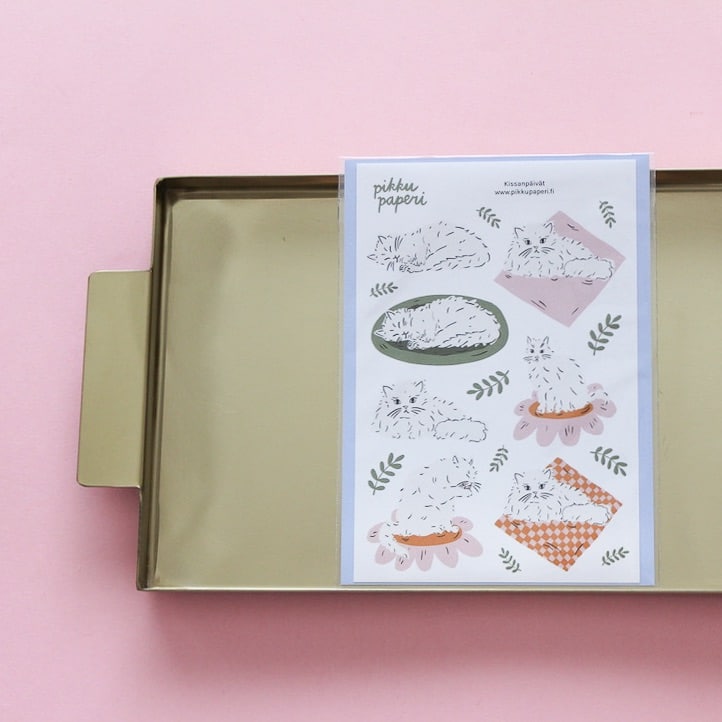 Pikku paperi • Tarra-arkki Kissanpäivät