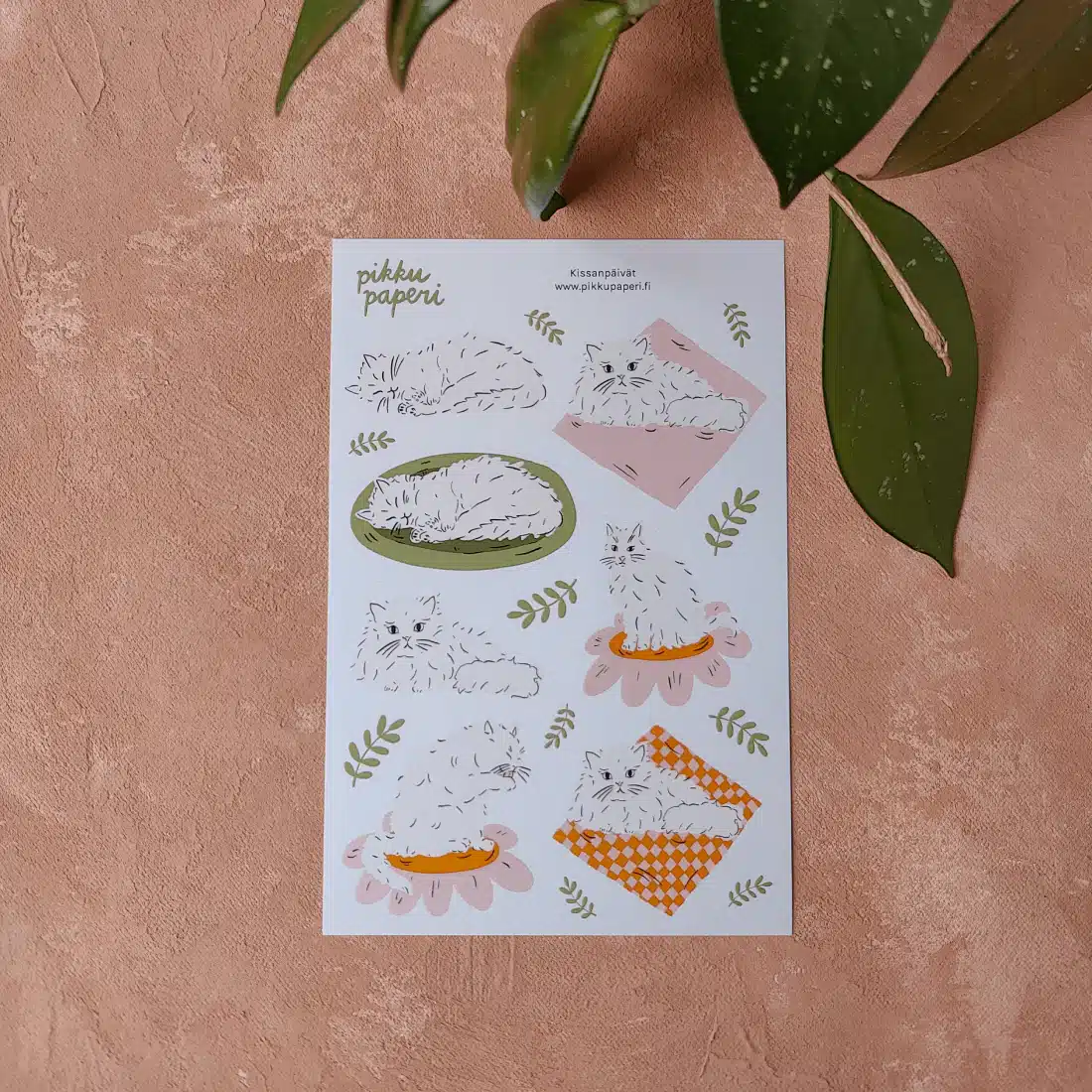 Pikku paperi • Tarra-arkki Kissanpäivät - Image 2