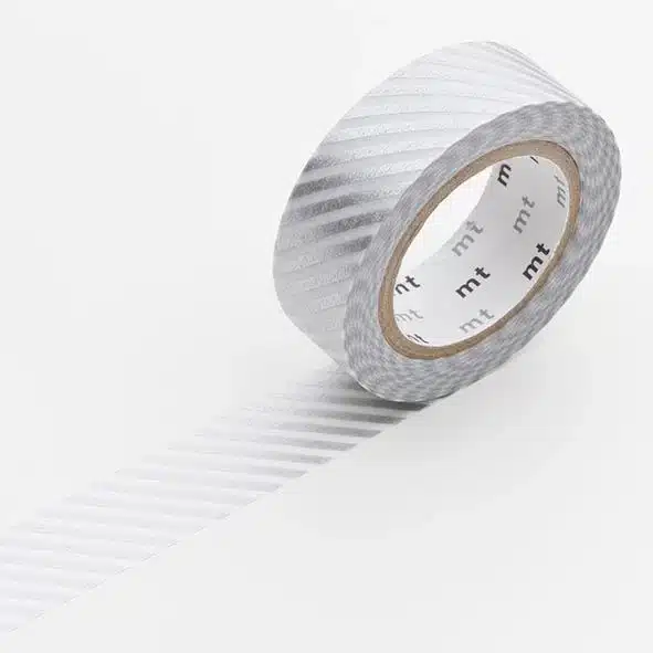 mt masking tape • Washiteippi Stripe silver