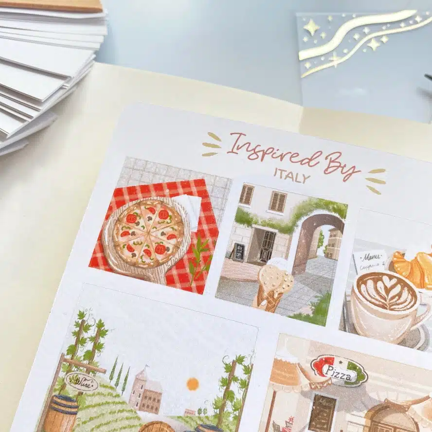 Lettoon • Tarra-arkki Inspired By Italy - Image 3