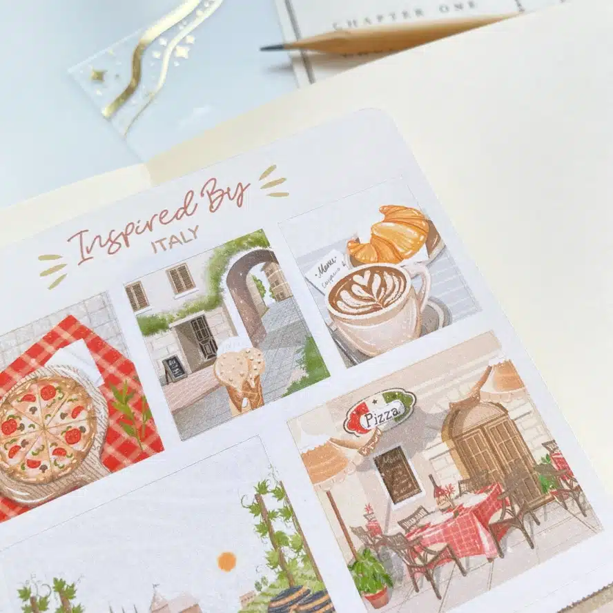 Lettoon • Tarra-arkki Inspired By Italy - Image 5