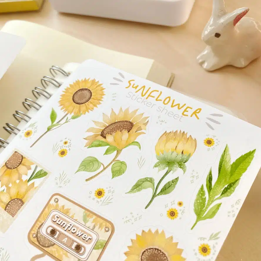 Lettoon • Tarra-arkki Lovely Sunflower - Image 5