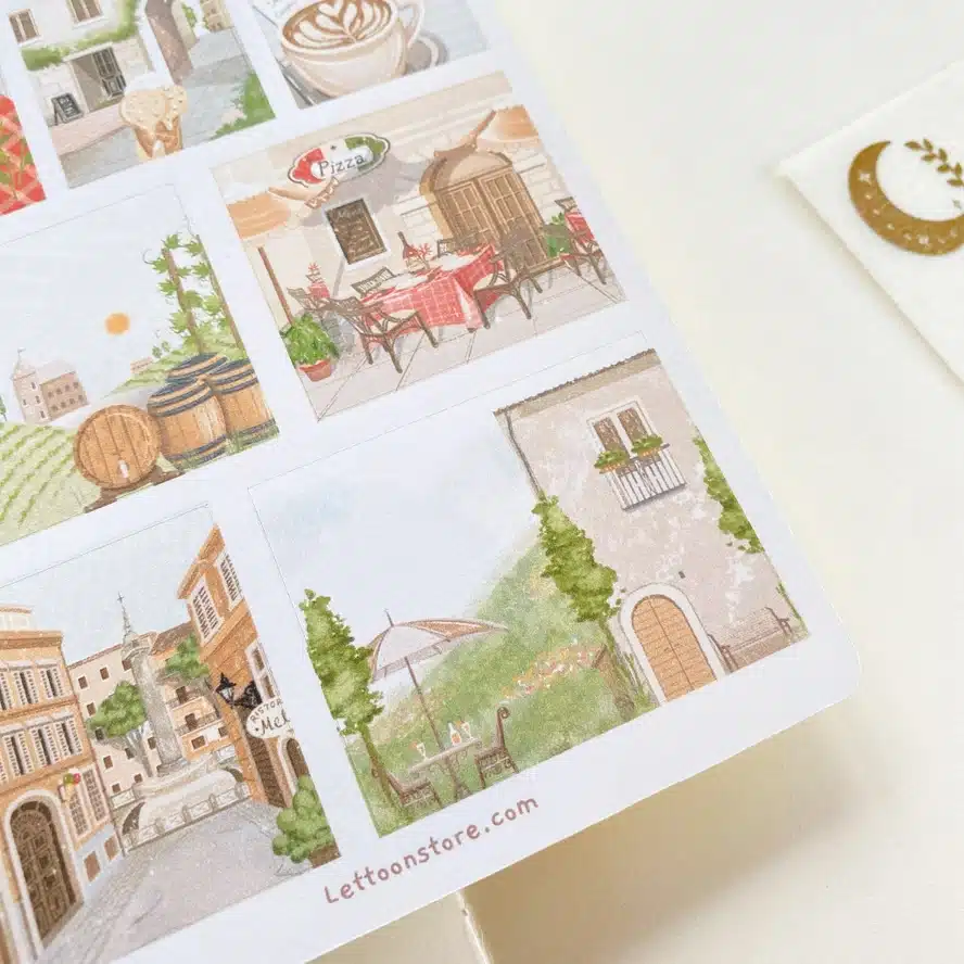 Lettoon • Tarra-arkki Inspired By Italy - Image 6