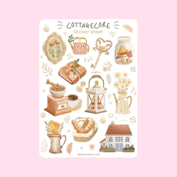 Lettoon • Tarra-arkki • Cottagecore