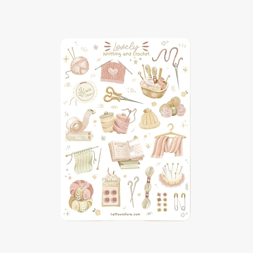 Lettoon • Tarra-arkki Knitting & Crochet - Image 2