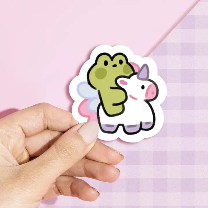 Peaches and Bees • Vinyylitarra Unicorn Frog