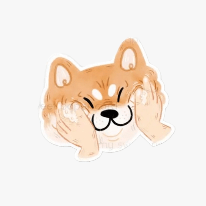 My Sweet Paper Card • Vinyylitarra Shiba Face