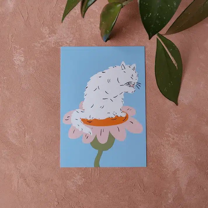 Pikku paperi • Postikortti • Kissanpäiviä