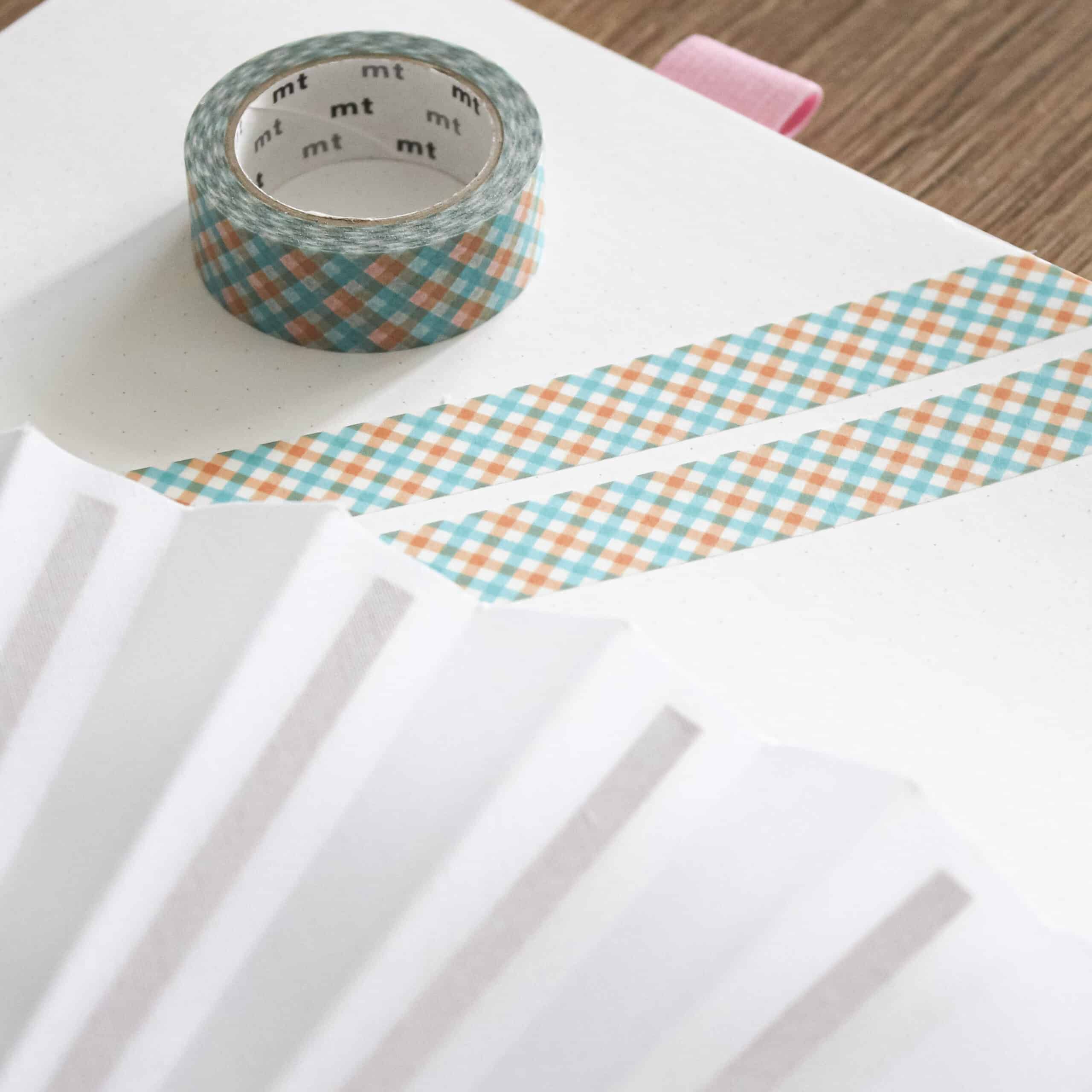 mt masking tape • Washiteippi • Overlap Checkered Orange - Image 2