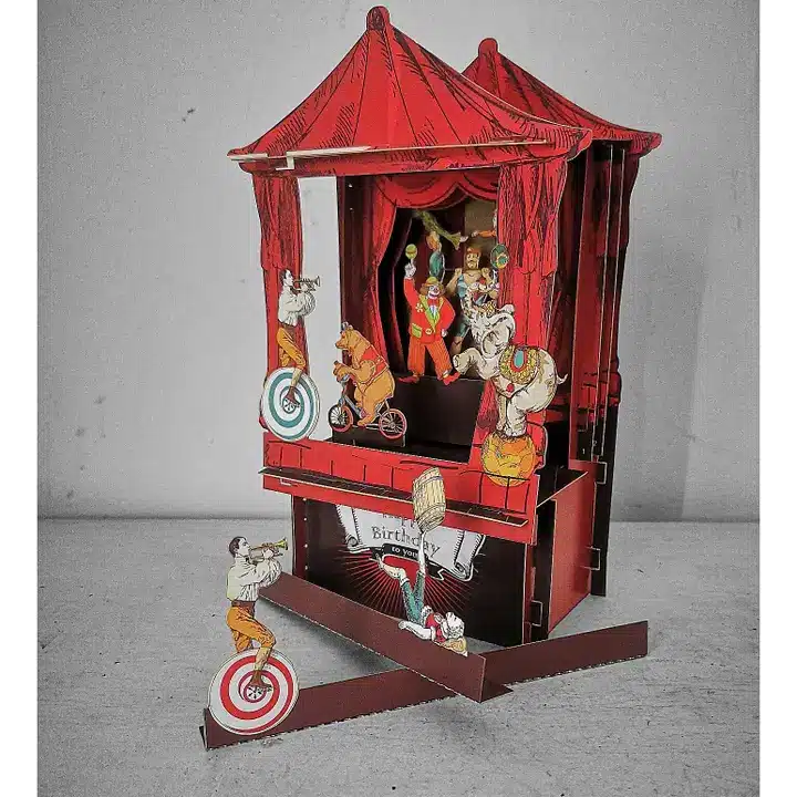 Alljoy Design • 3D Pop Up kortti • Sirkus - Image 2