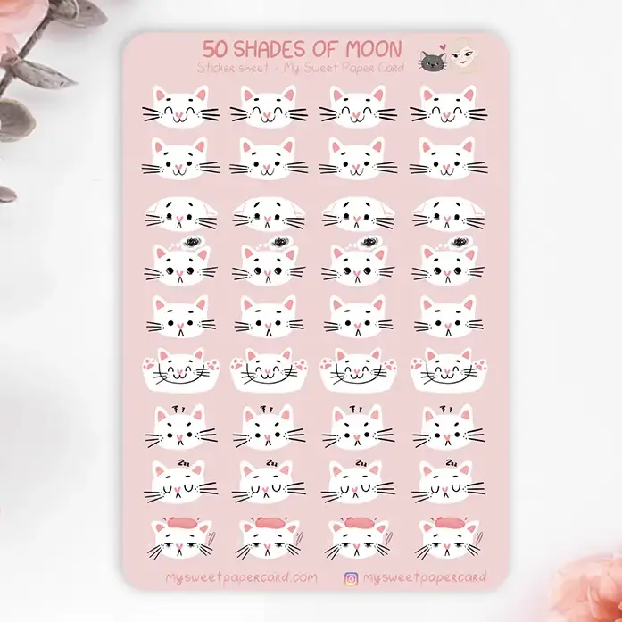 My Sweet Paper Card • Tarra-arkki • Cat Planner Stickers - Image 2