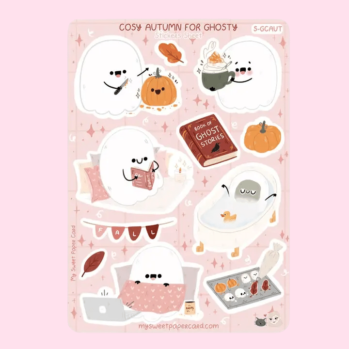 My Sweet Paper Card • Tarra-arkki • Ghosty Cosy Fall Day