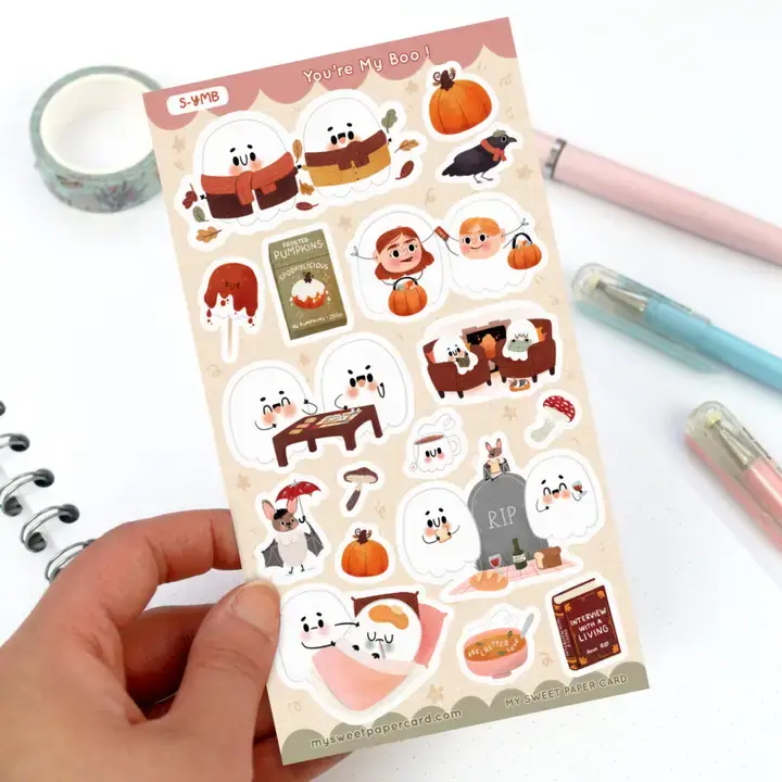 My Sweet Paper Card • Tarra-arkki • Halloween Ghost - Image 2