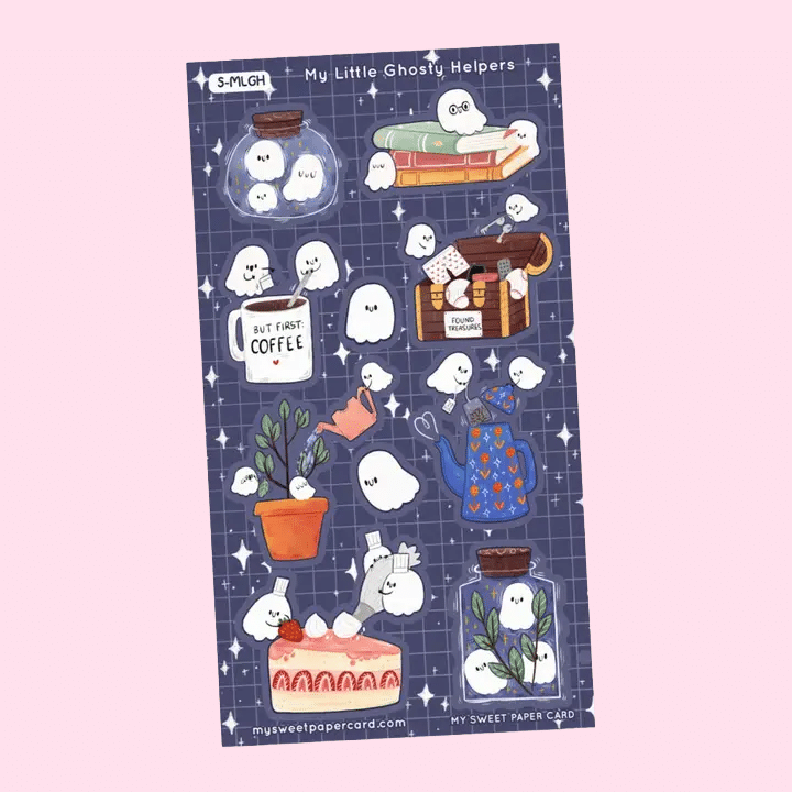 My Sweet Paper Card • Tarra-arkki • My Little Ghosty Helpers