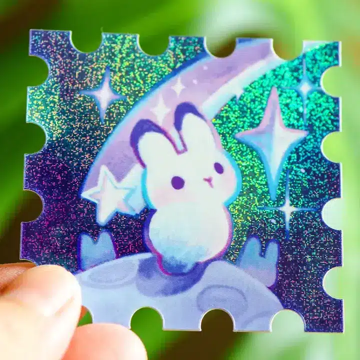 Thousand Skies • Vinyylitarra • Rabbit in Outerspace Stamp - Image 2